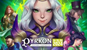 Plakat zapowiadający Pyrkon 2024, grafika z oficjalnej strony