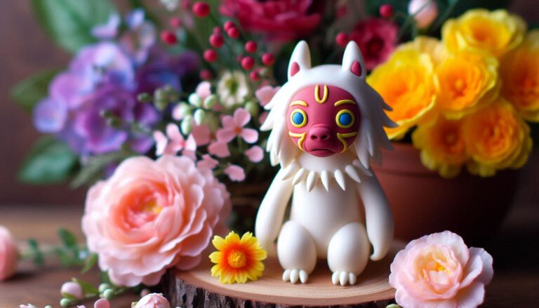 Dekoracja ogrodu - Mononoke Hime, AI/Bing