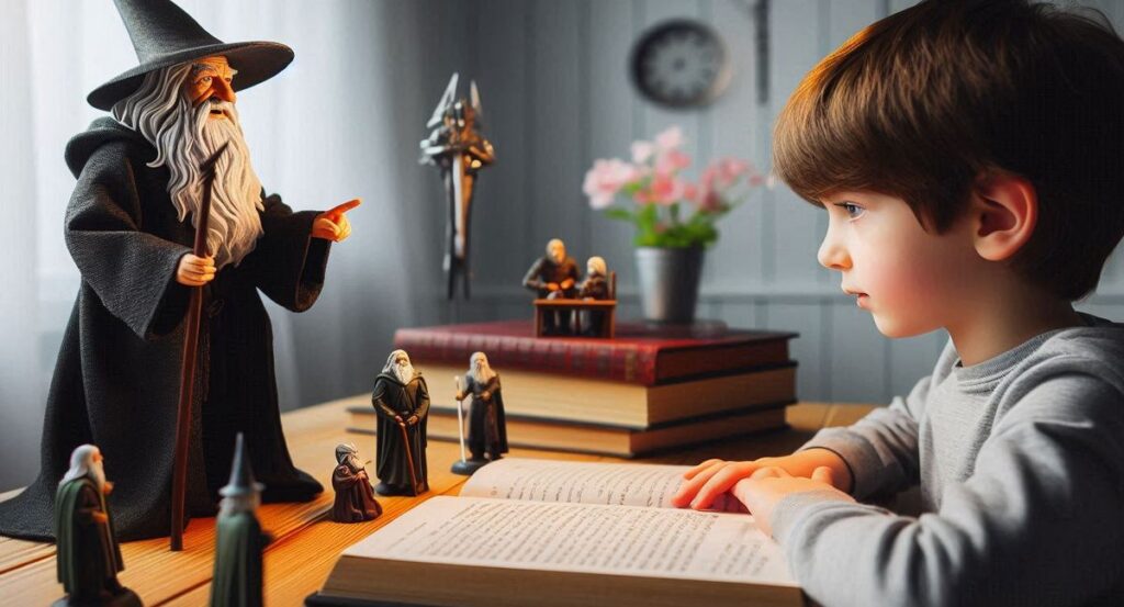 Fantastyka w nauce - Gandalf pomagający w nauce, AI/Bing