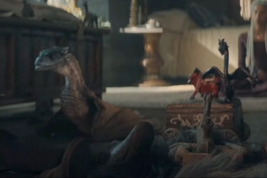 Chmura - młody Stormcloud w serialu Ród Smoka, screen z YT