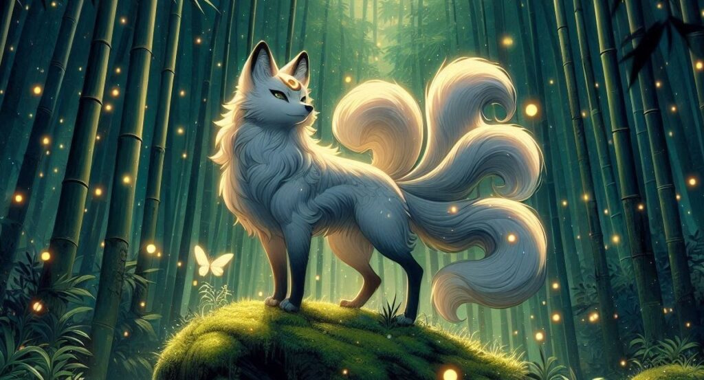 Kitsune w baśniowym lesie