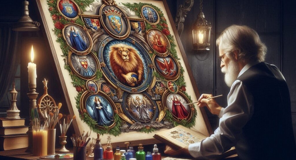 Świat fantasy - artysta tworzący herby fantasy