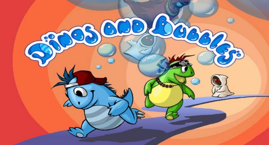 Okładka gry "Dinos and Bubbles"