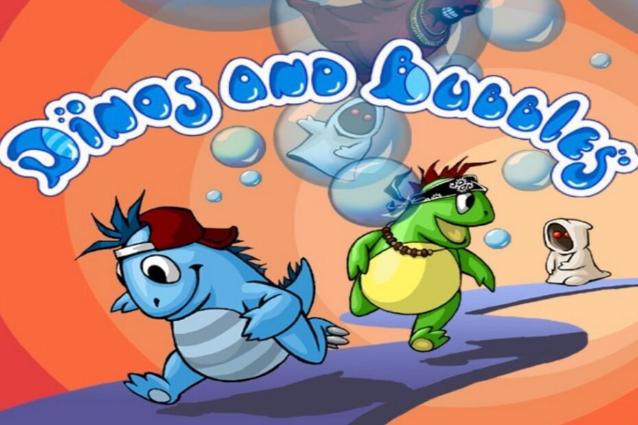 Okładka gry "Dinos and Bubbles"