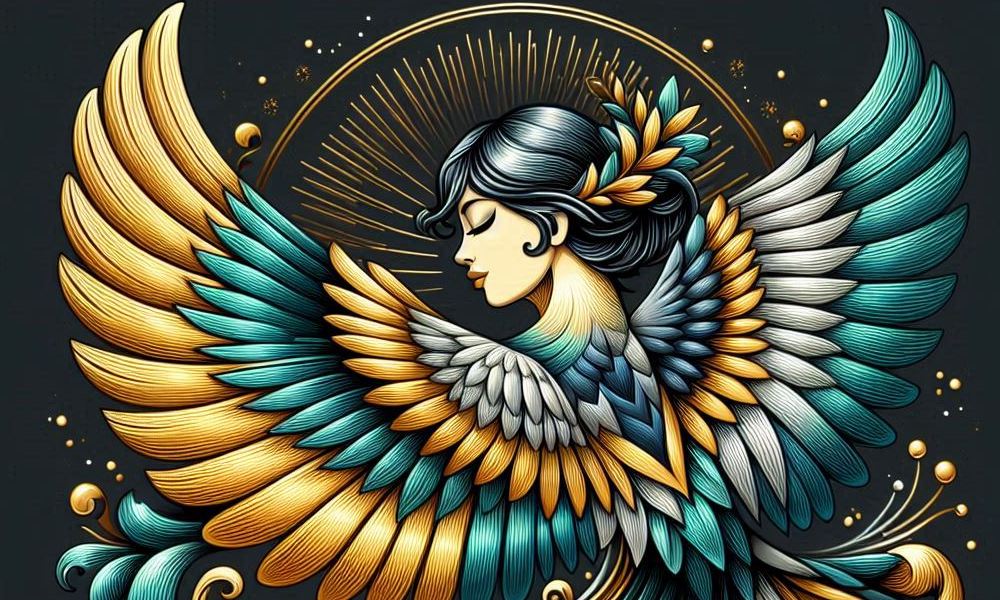 Alkonost na przykładowej grafice