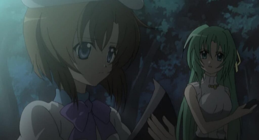 Gdy zapłaczą cykady, kadr z anime