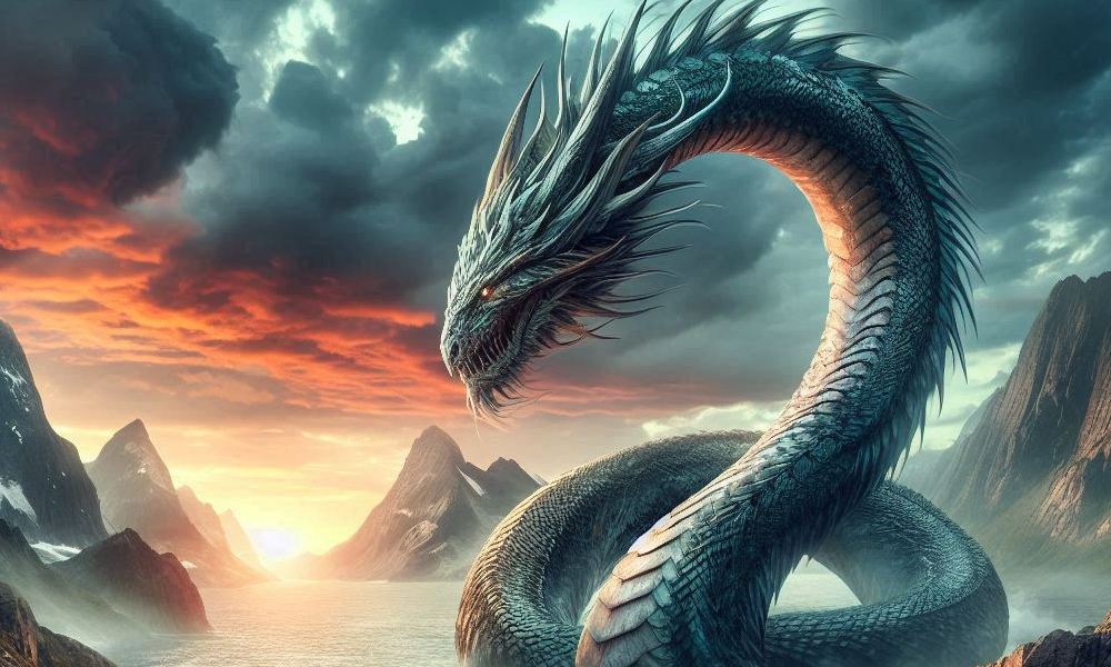 Gdzie żyją smoki? _ Jormungand z nordyckiej mitologii w Norwegii