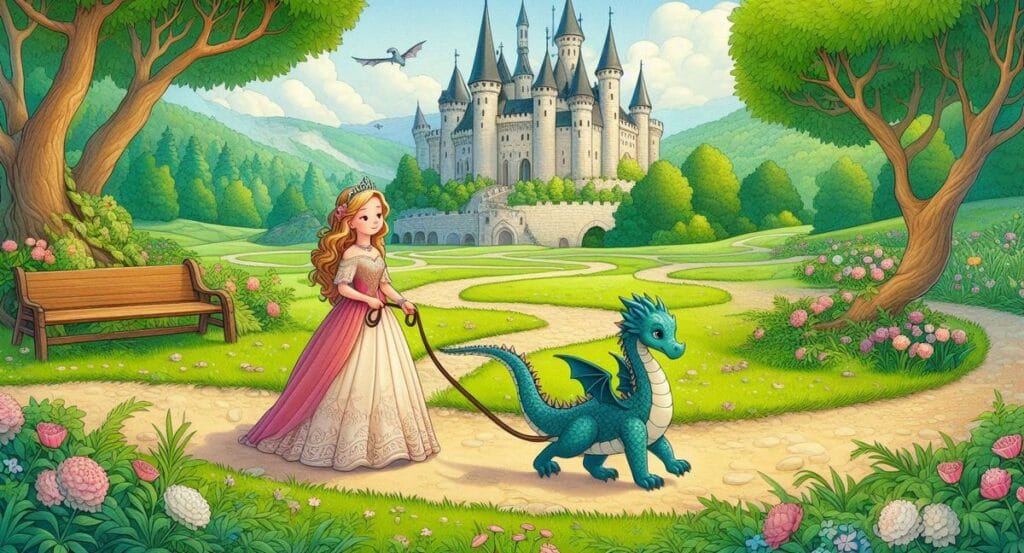 Jak stworzyć bajkę? Księżniczka ze smokiem na spacerze