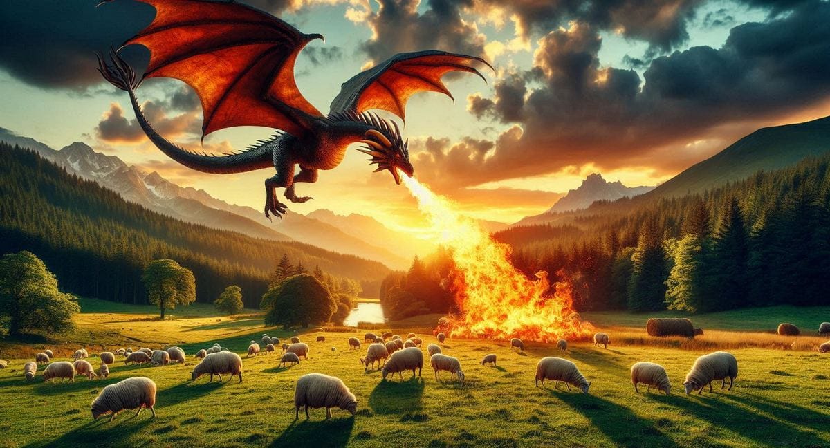 Polska legenda o smoku wawelskim, co pod Krakowem straszył