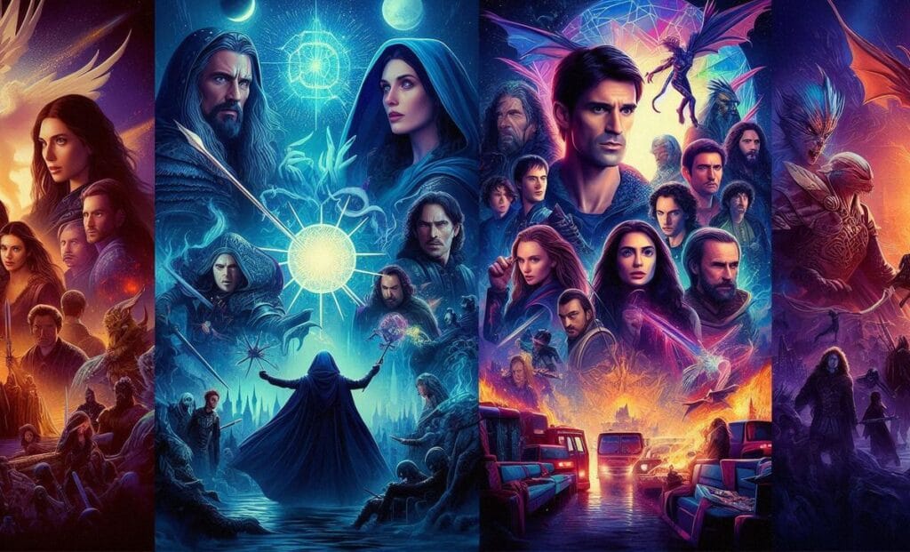 Grafiki fantasy w różnych stylach