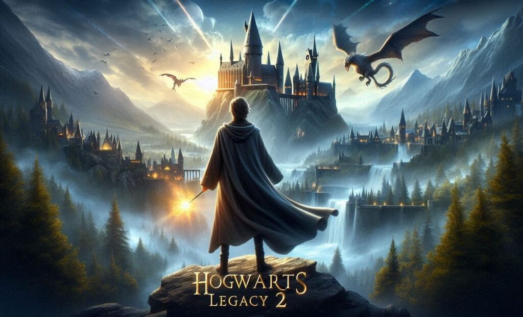 Koncepcyjna grafika okładki gry Hogwarts Legacy 2