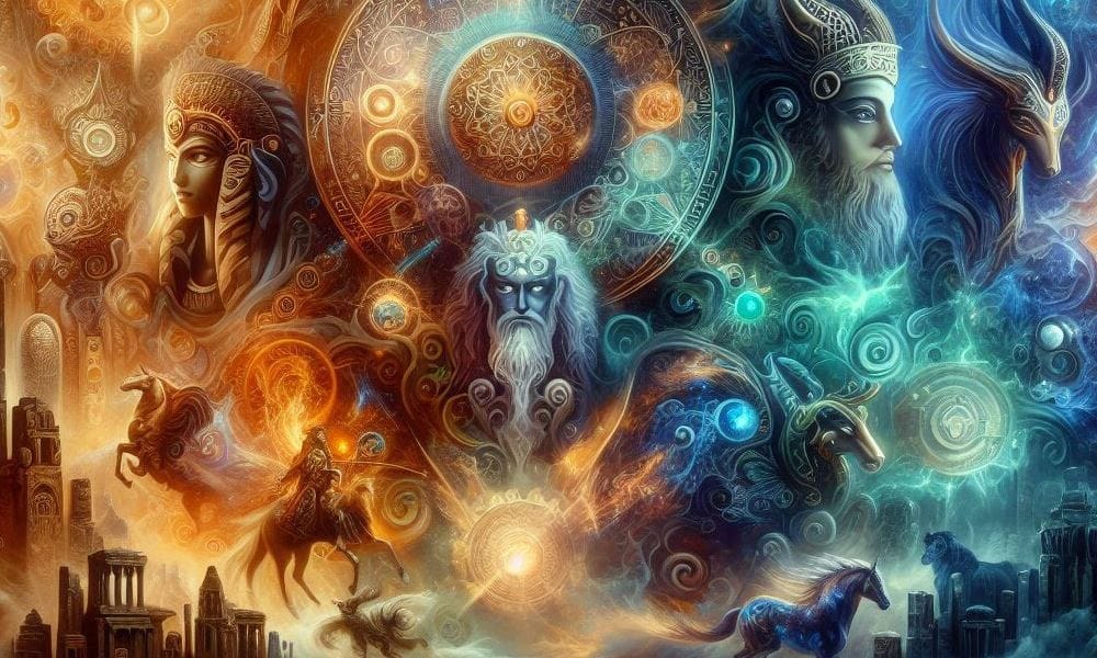 Mitologie świata - mieszanka różnych mitologii (postaci, istot i symboli)