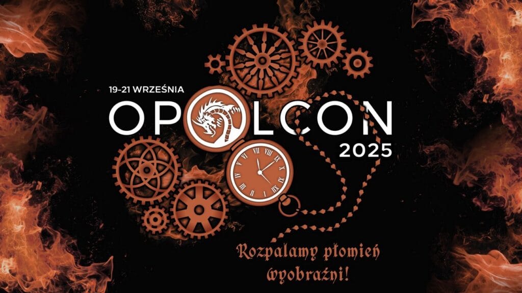 Plakat reklamujący konwent fantasy Opolcon 2025