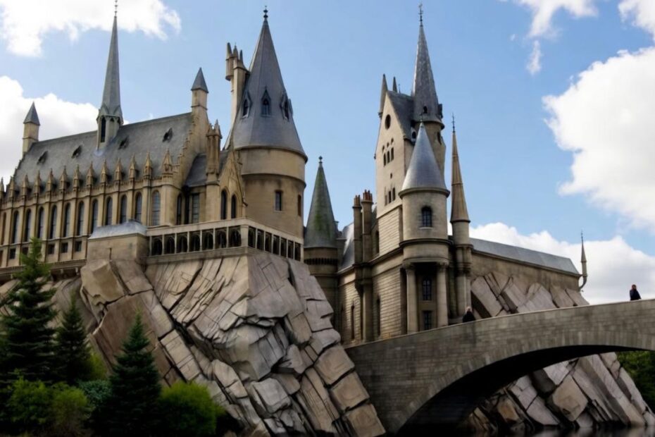 Zamek na skale inspirowany serialem Harry Potter