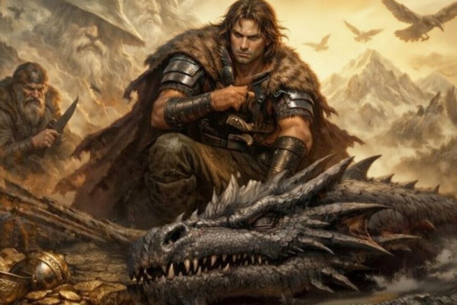 Sigurd i smok Fafnir. Nordycka legenda o złocie Nibelungów