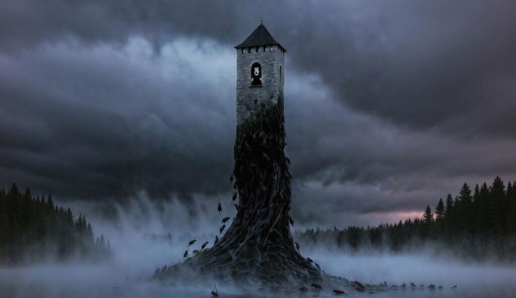 Legenda o królu Popielu. Wieża nad jeziorem, na którą wspinają się tysiące myszy