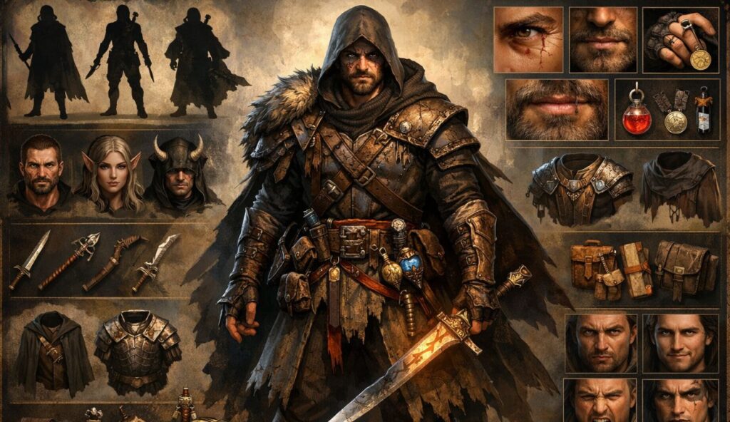 Projektowanie wyglądu postaci. Jak stworzyć bohatera RPG albo postać do książki fantasy?