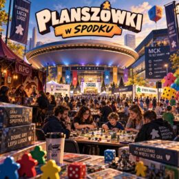 Grafika przestawiająca wydarzenie Planszówki w Spodku w Katowicach